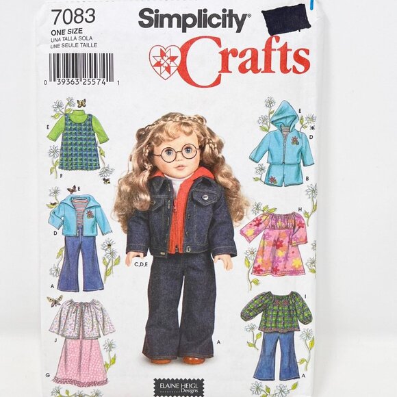 Doll Clothes Clothing Patterns - 18"‎  Set of 9 NEW Uncut - Simplicity - Picture 7 of 10